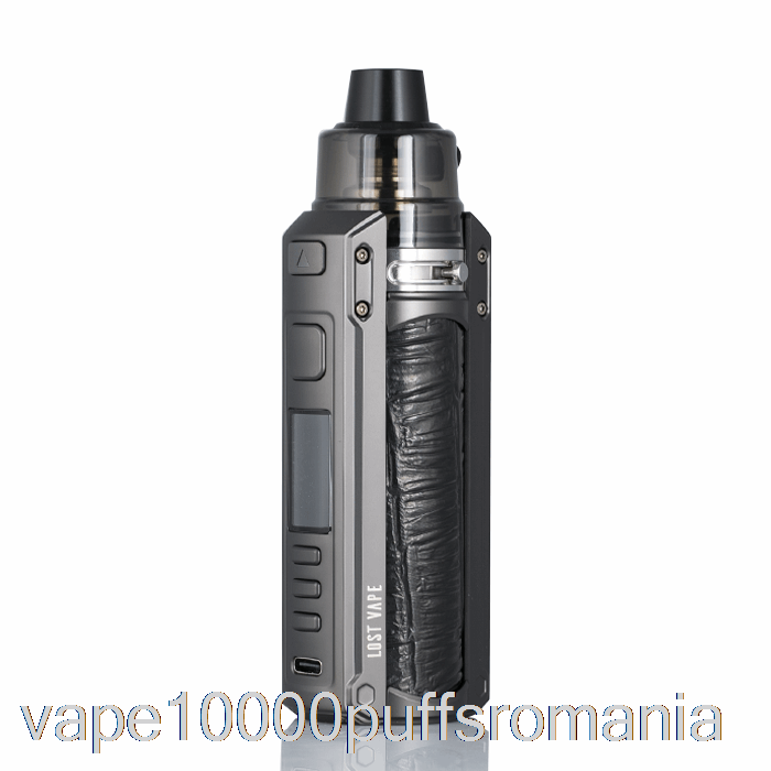 Vape Romania Lost Vape Ursa Quest 100w Pod Mod Kit Gunmetal / Piele Reliefata